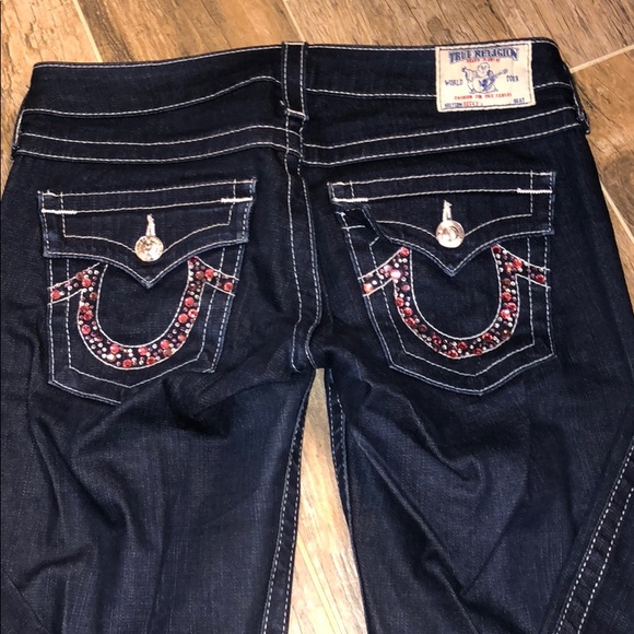 pink true religion jeans